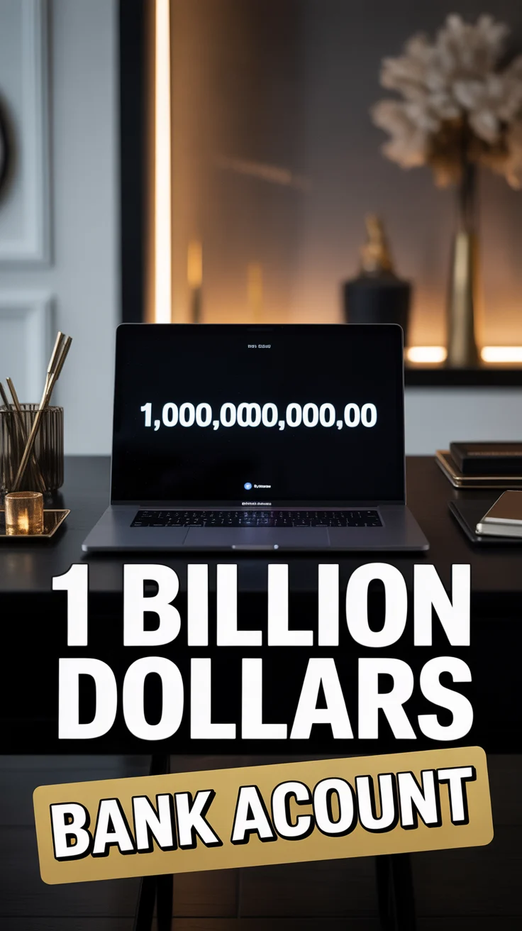💰 1 Billion Dollars Bank Account