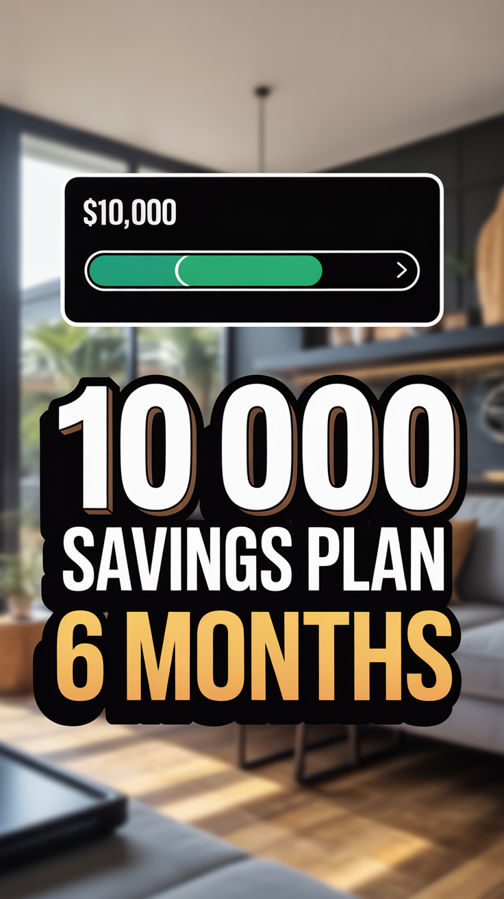 💰 10 000 Savings Plan 6 Months