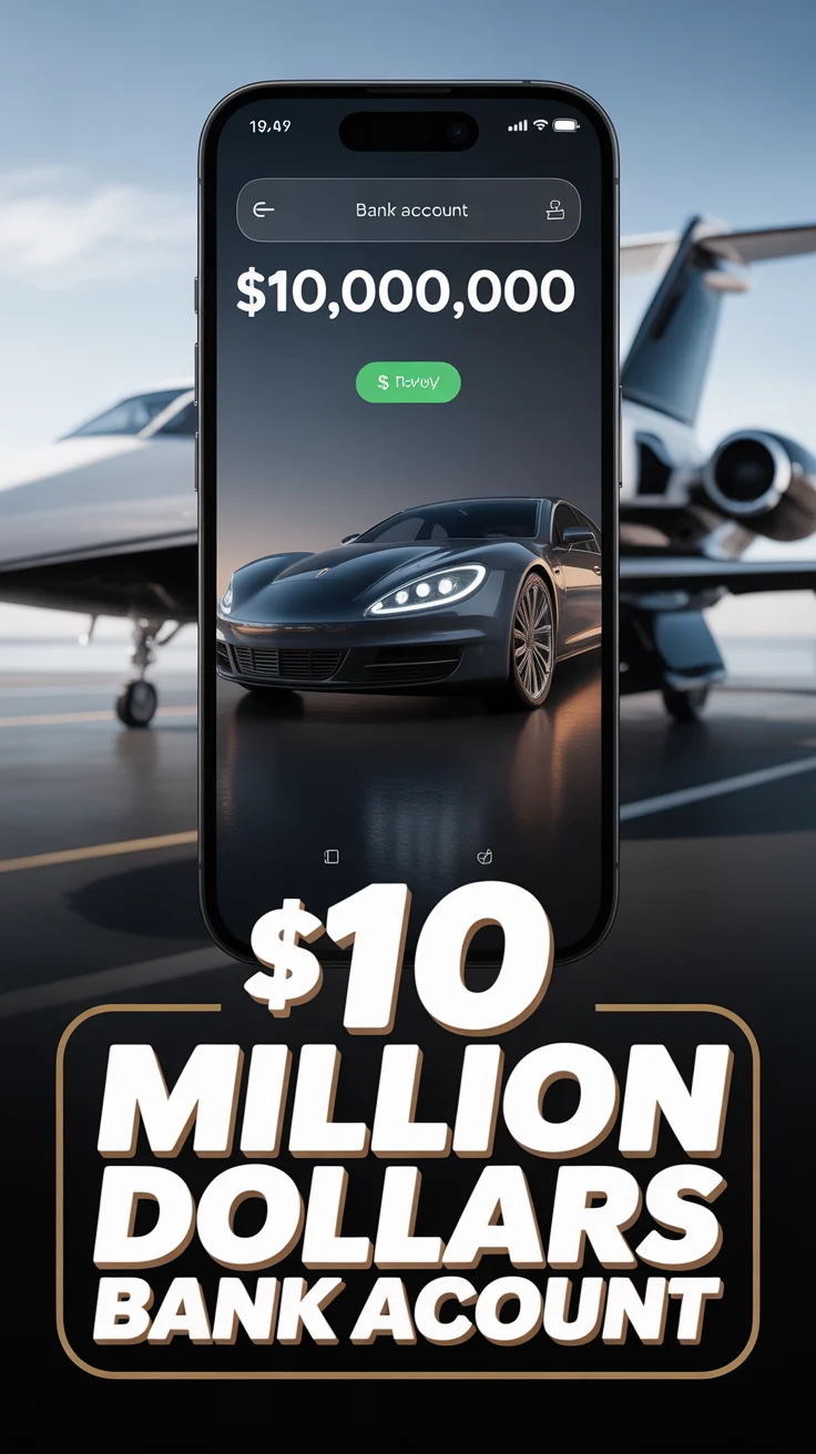 💰 10 Million Dollars Bank Account