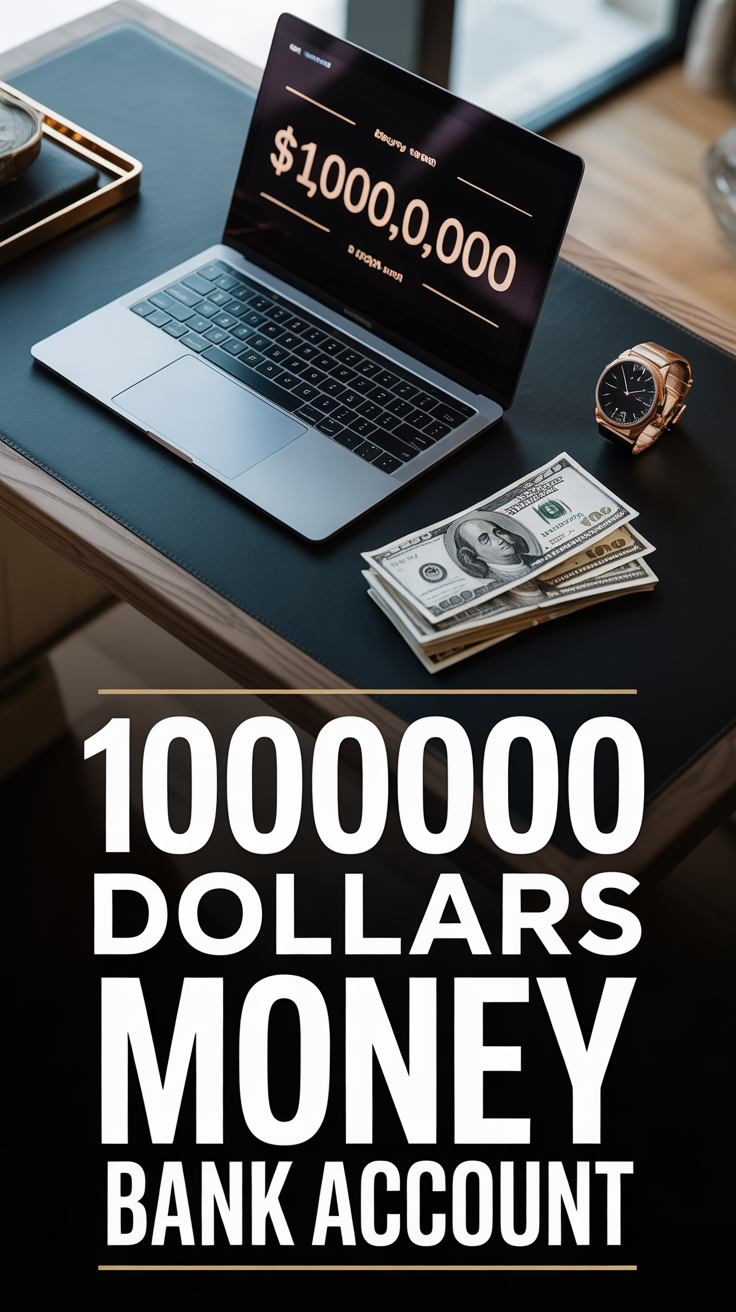 💰 1000000 Dollars Money Bank Account
