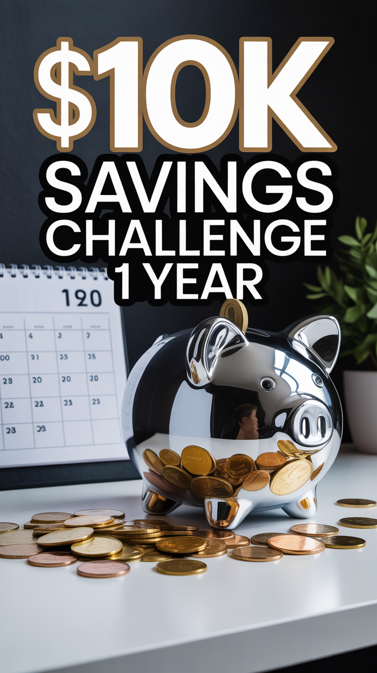 🪙 10K Savings Challenge 1 Year