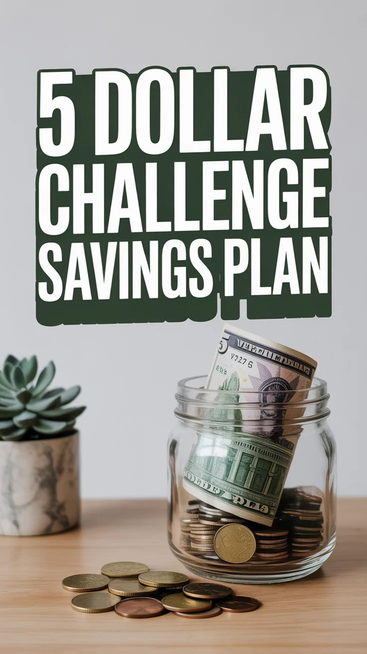 5 Dollar Challenge Savings Plan