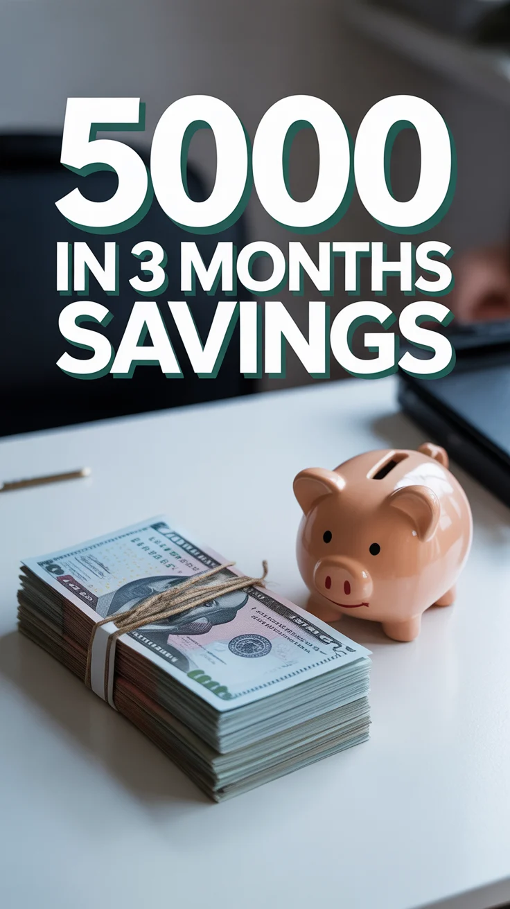 💰 5000 In 3 Months Savings