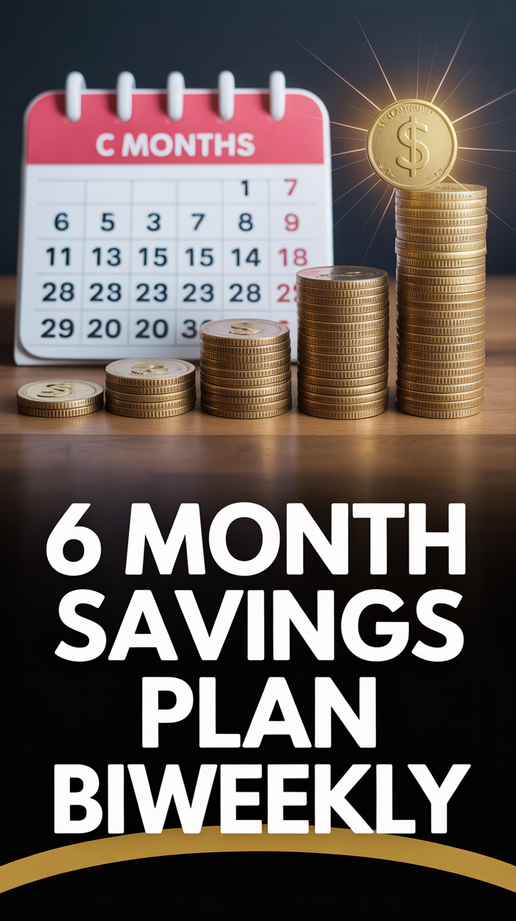 💰 6 Month Savings Plan Biweekly