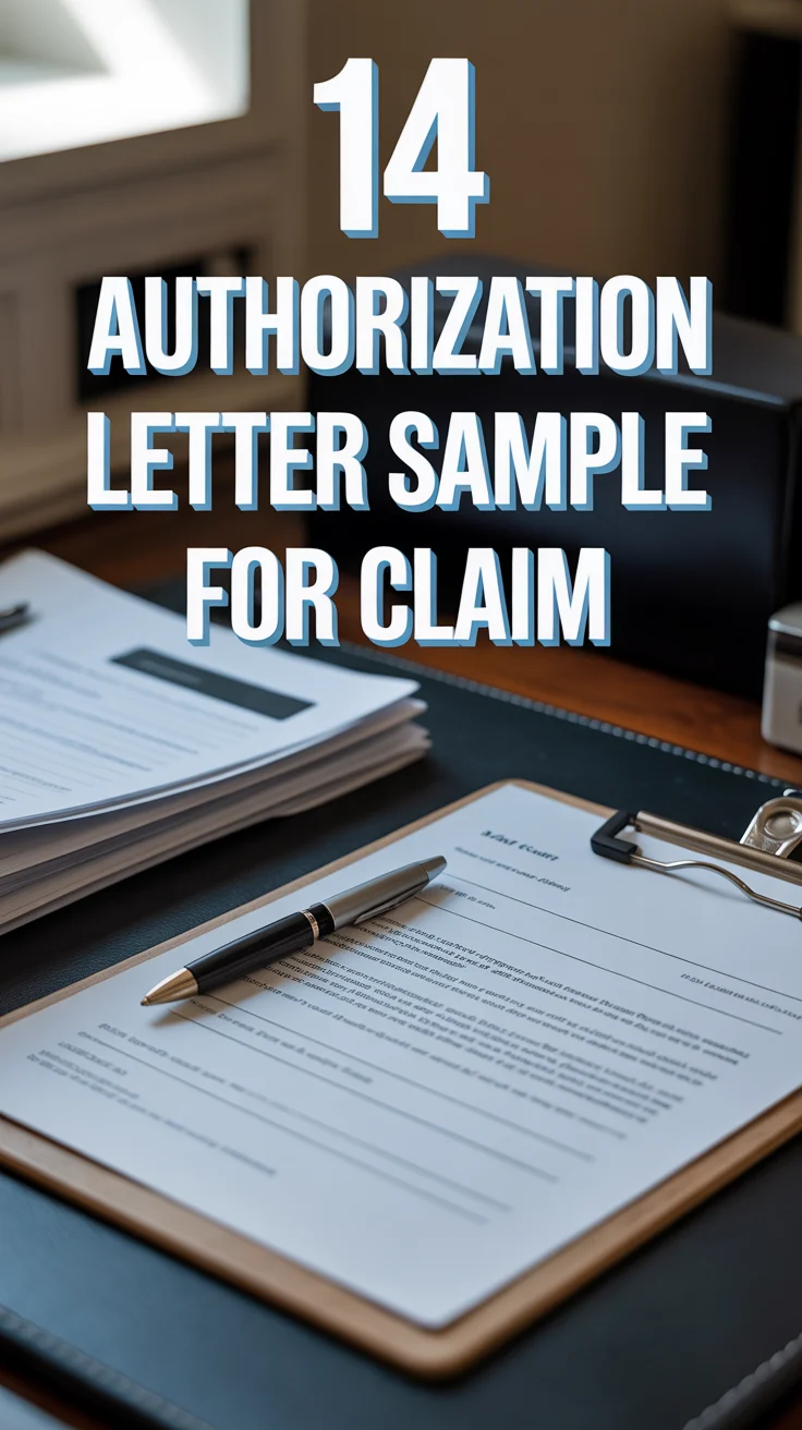 📝 14 Authorization Letter Sample For Claim