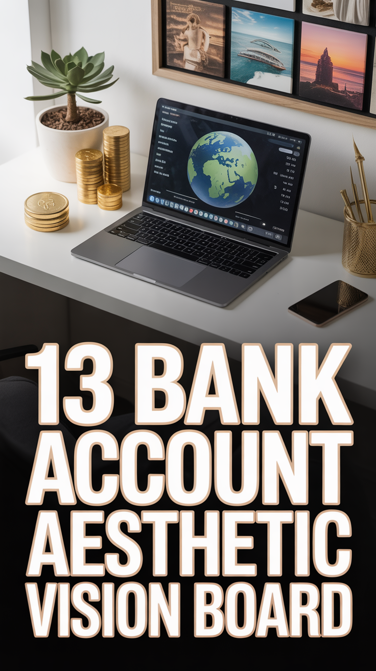 💰 13 Bank Account Aesthetic Vision Board