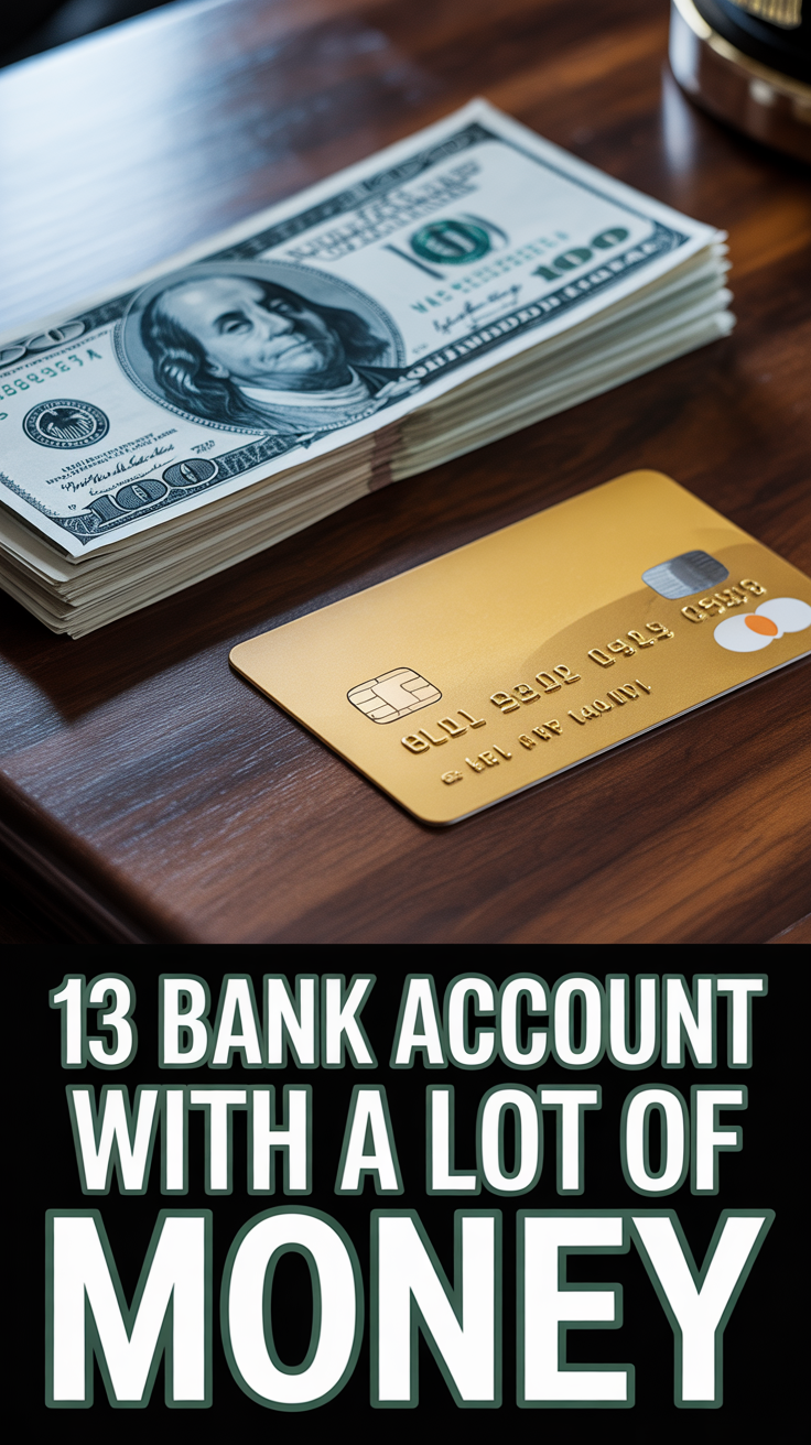 💰 13 Bank Account With A Lot Of Money