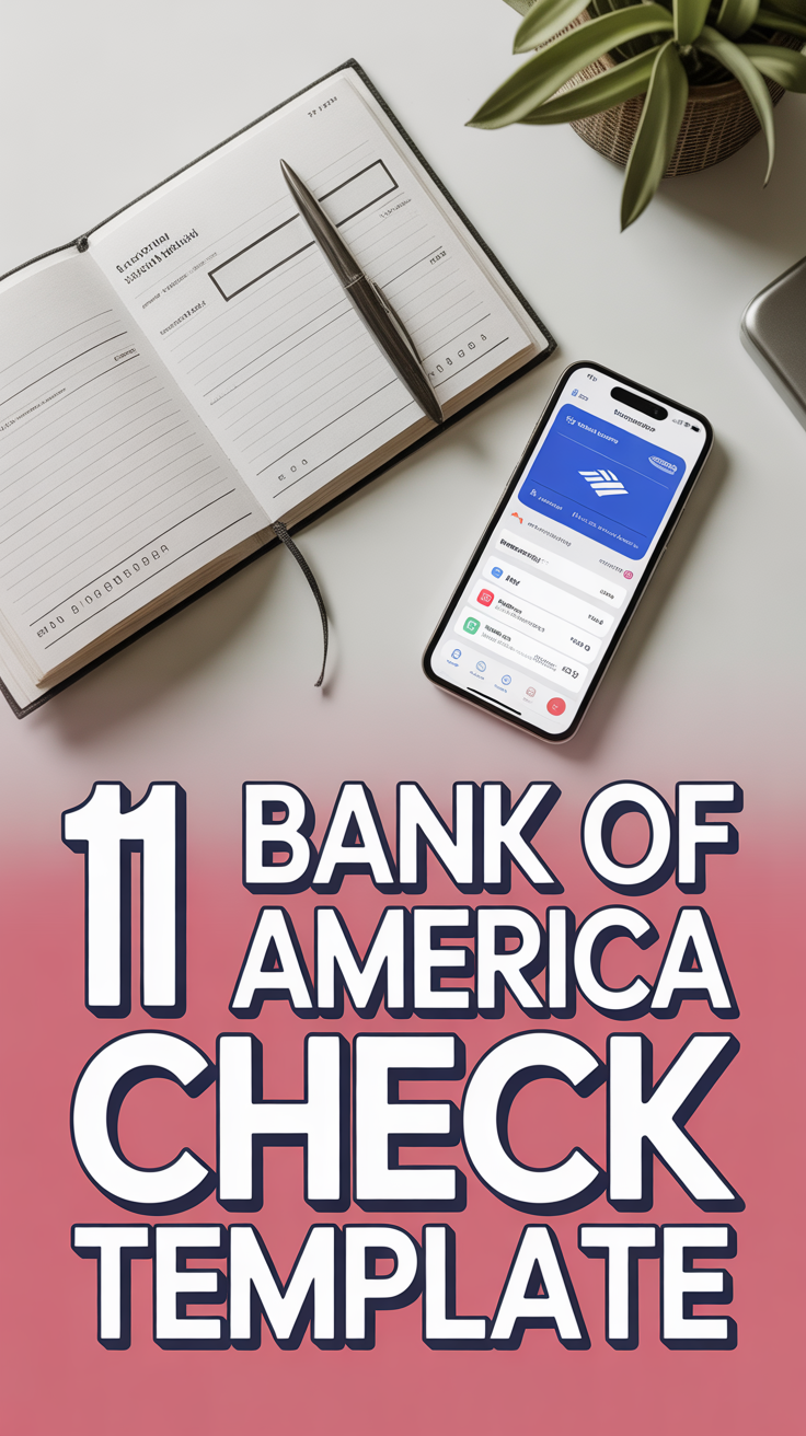 💰 11 Bank Of America Check Template