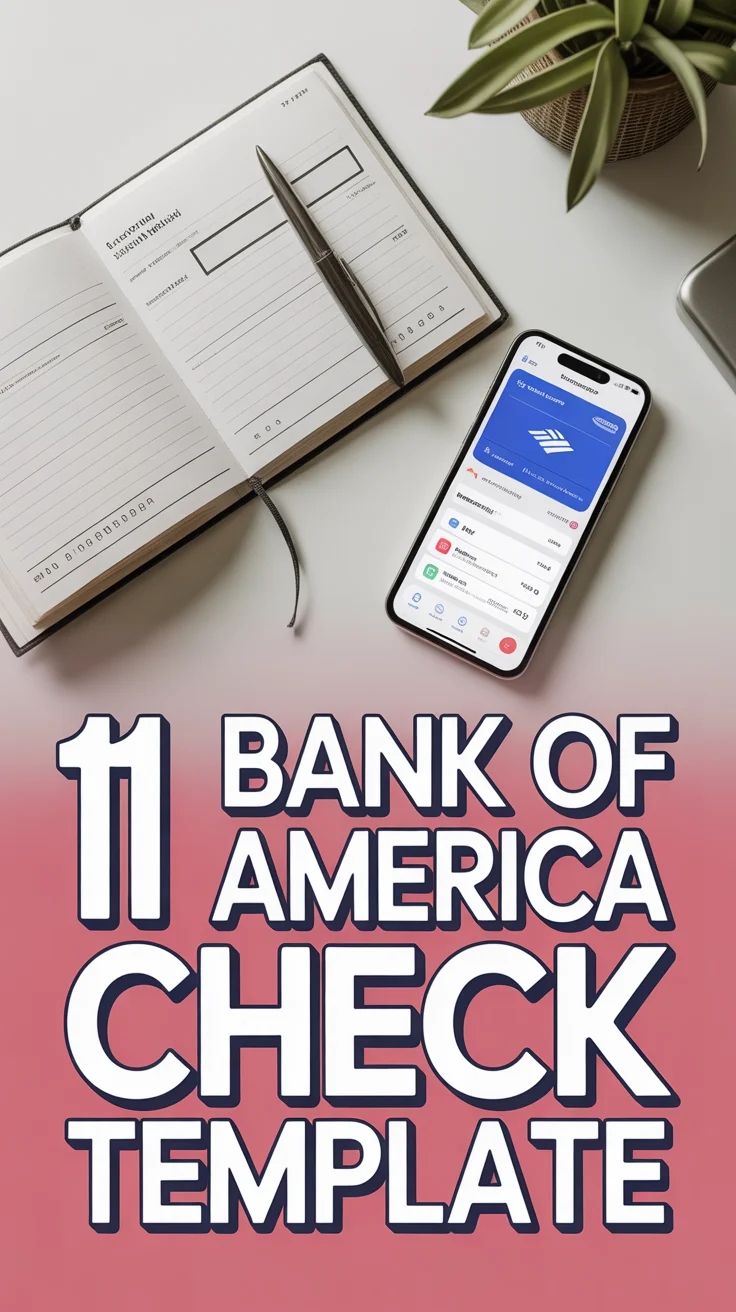💰 11 Bank Of America Check Template