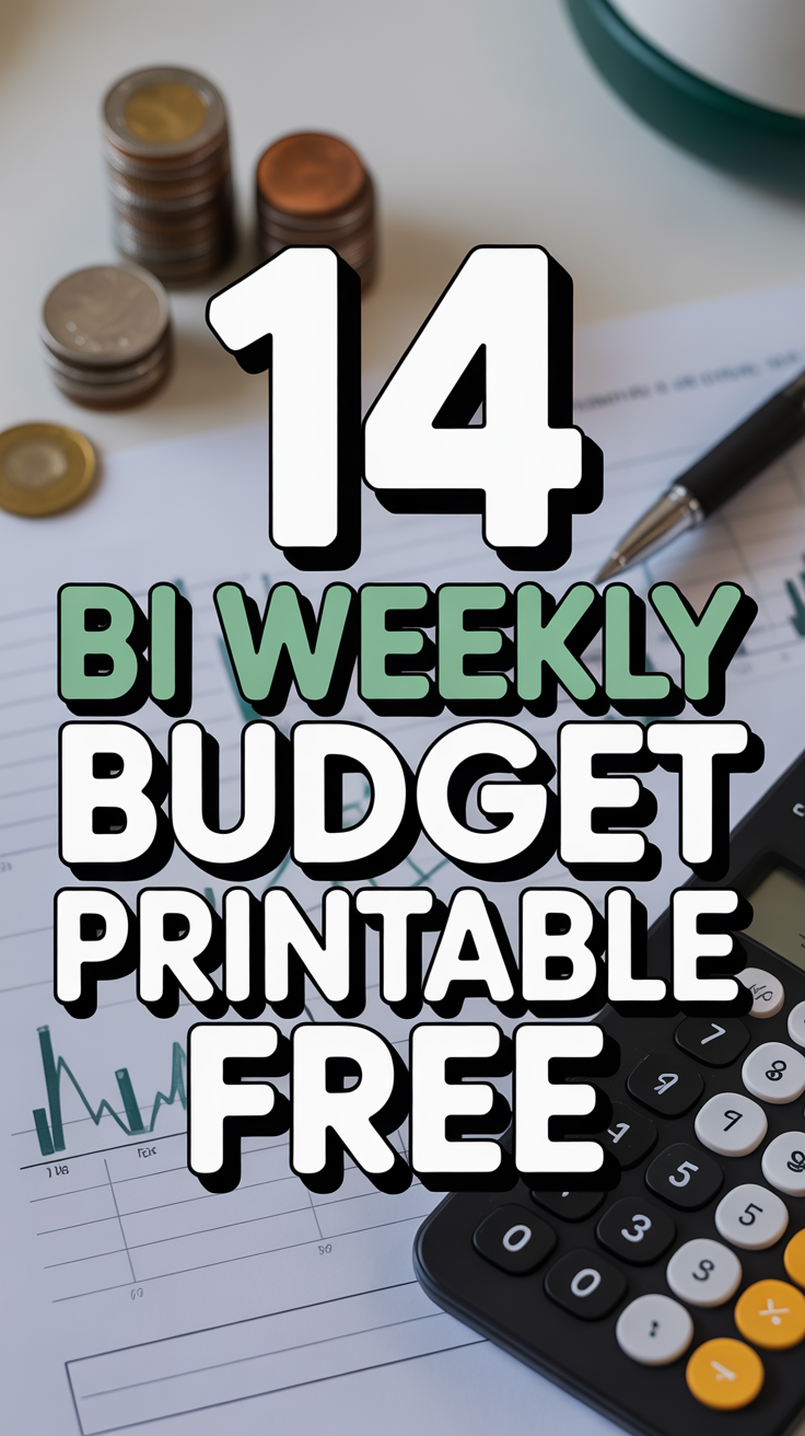 💰 14 Bi Weekly Budget Printable Free