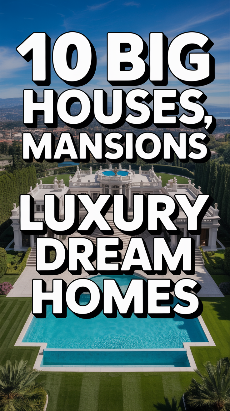 🏠 10 Big Houses Mansions Luxury Dream Homes