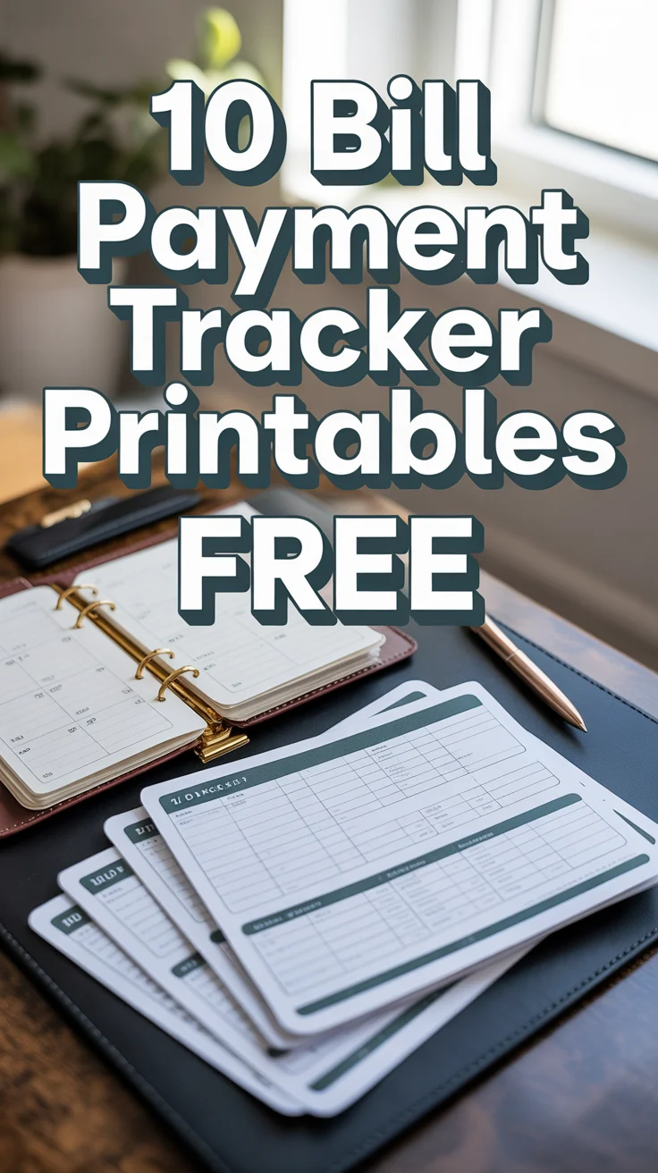 🗓️ 10 Bill Payment Tracker Printables Free