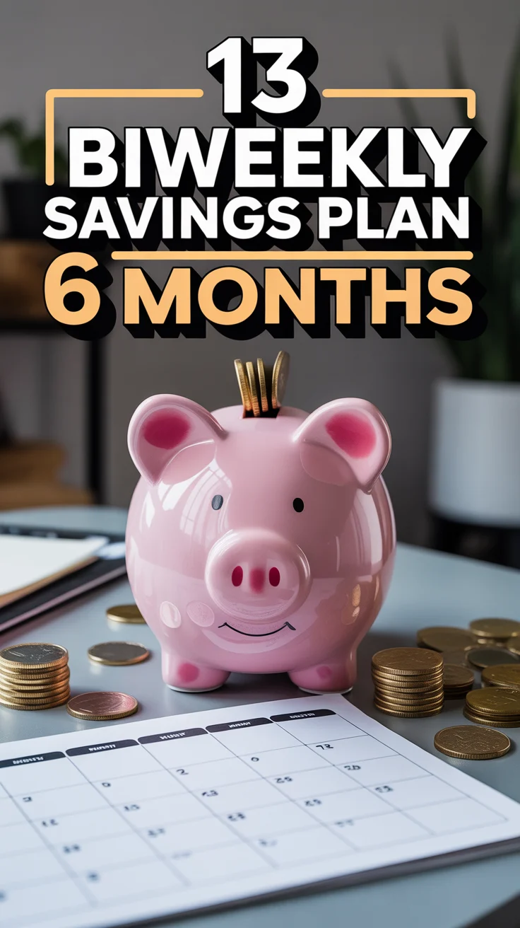 💰 13 Biweekly Savings Plan 6 Months