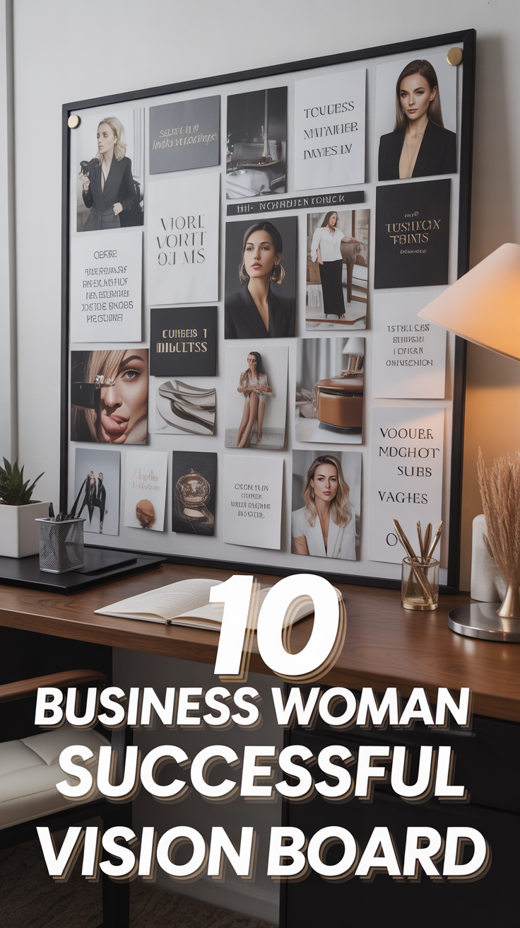 🚀 10 Business Woman Successful Vision Board