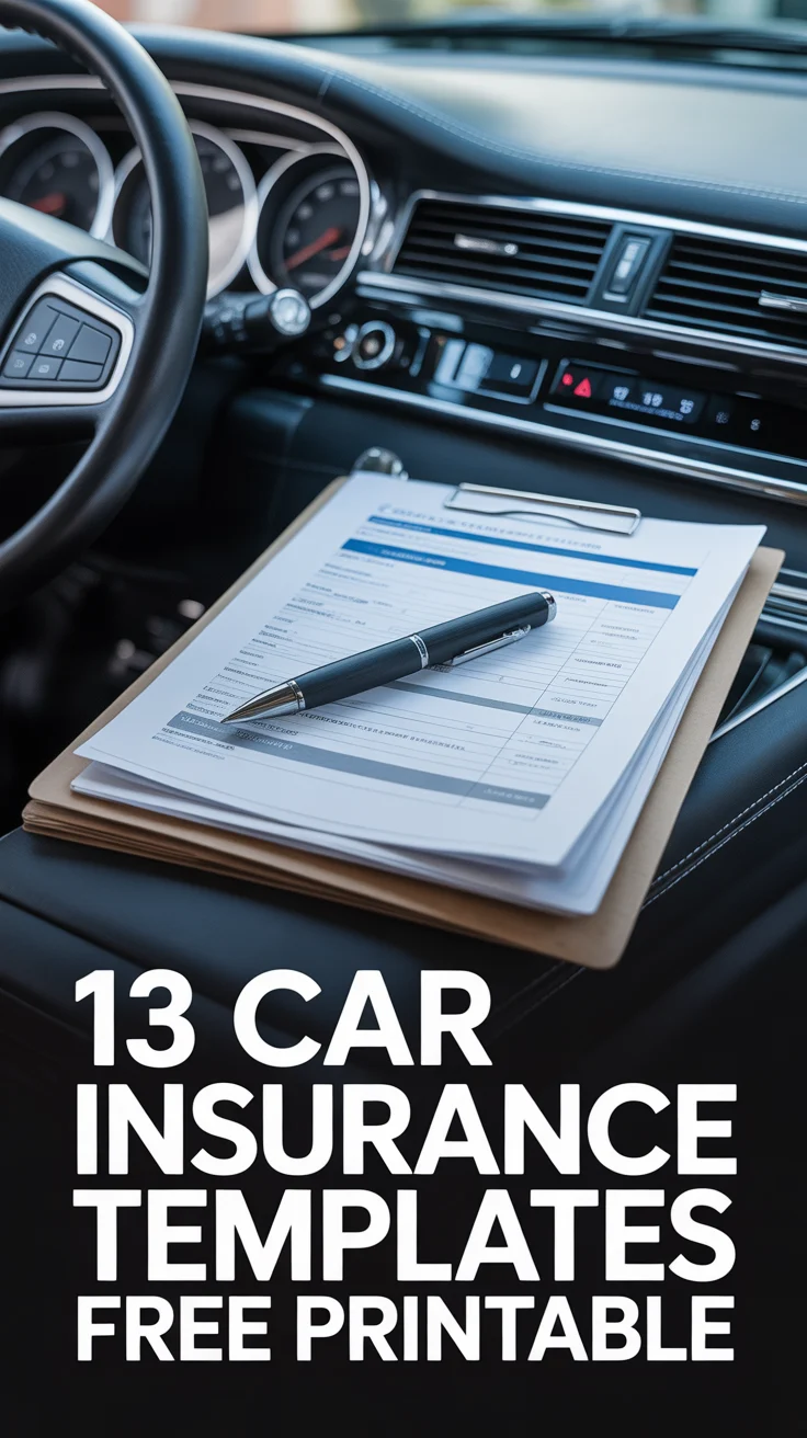 📝 13 Car Insurance Templates Free Printable