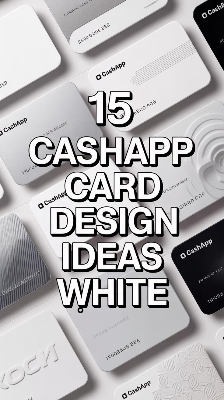 🤍 15 Cashapp Card Design Ideas White