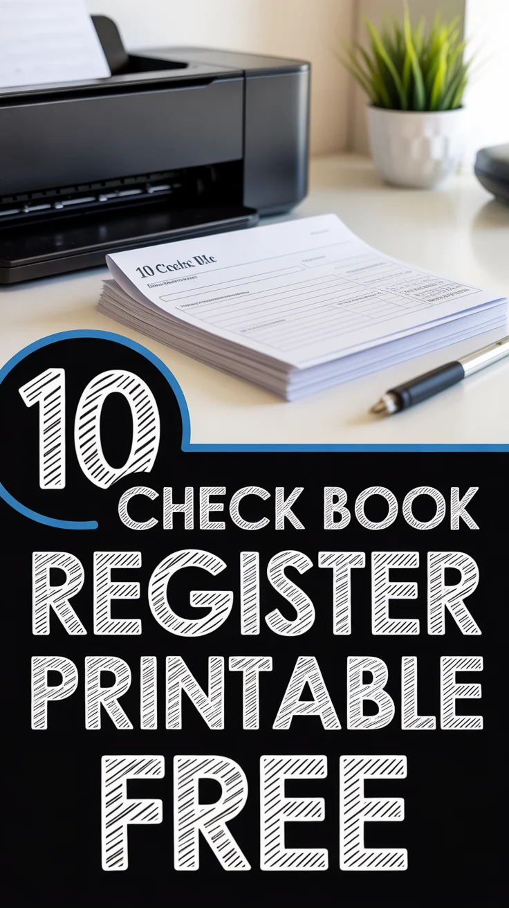 📝 10 Check Book Register Printable Free
