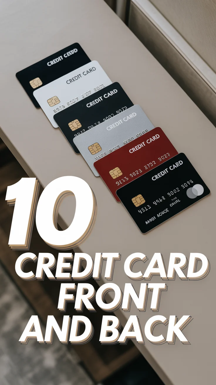 💳 10 Credit Card Front And Back
