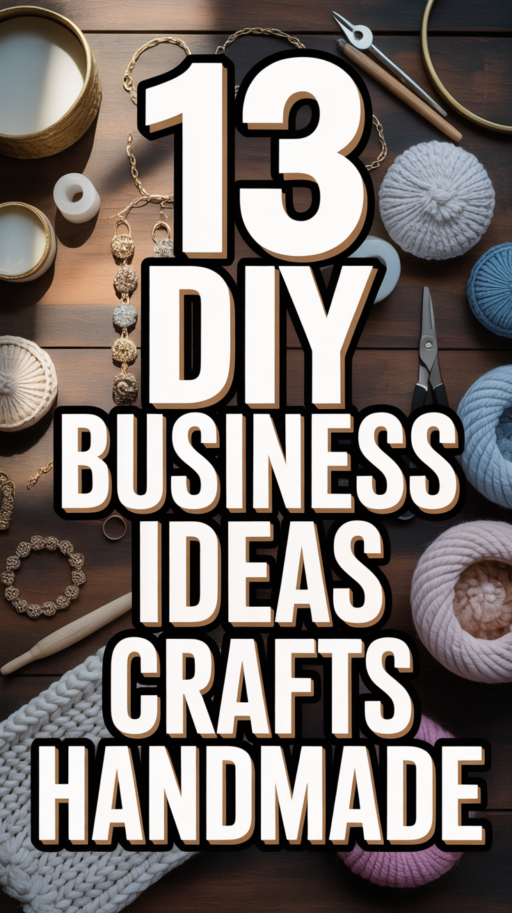 🎨 13 DIY Business Ideas Crafts Handmade