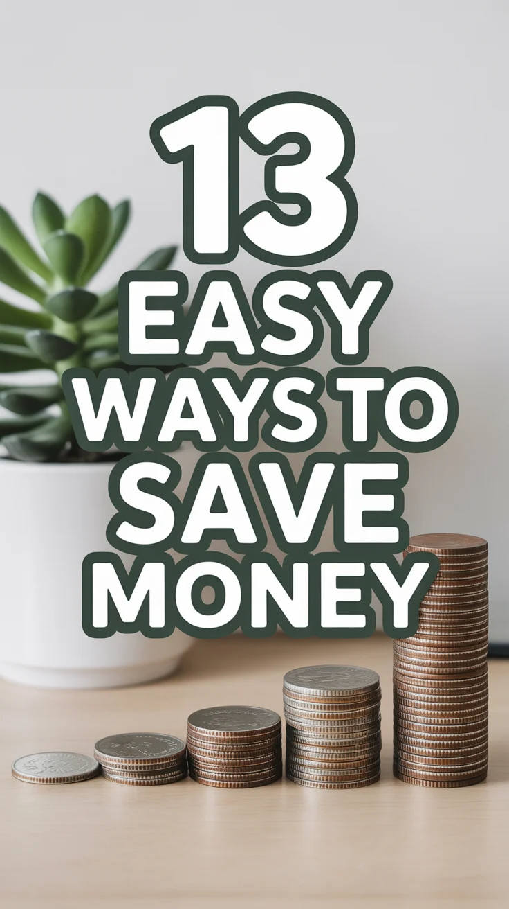 💲 13 Easy Ways To Save Money