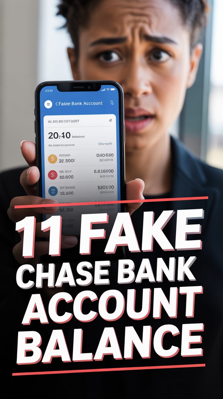 💸 11 Fake Chase Bank Account Balance