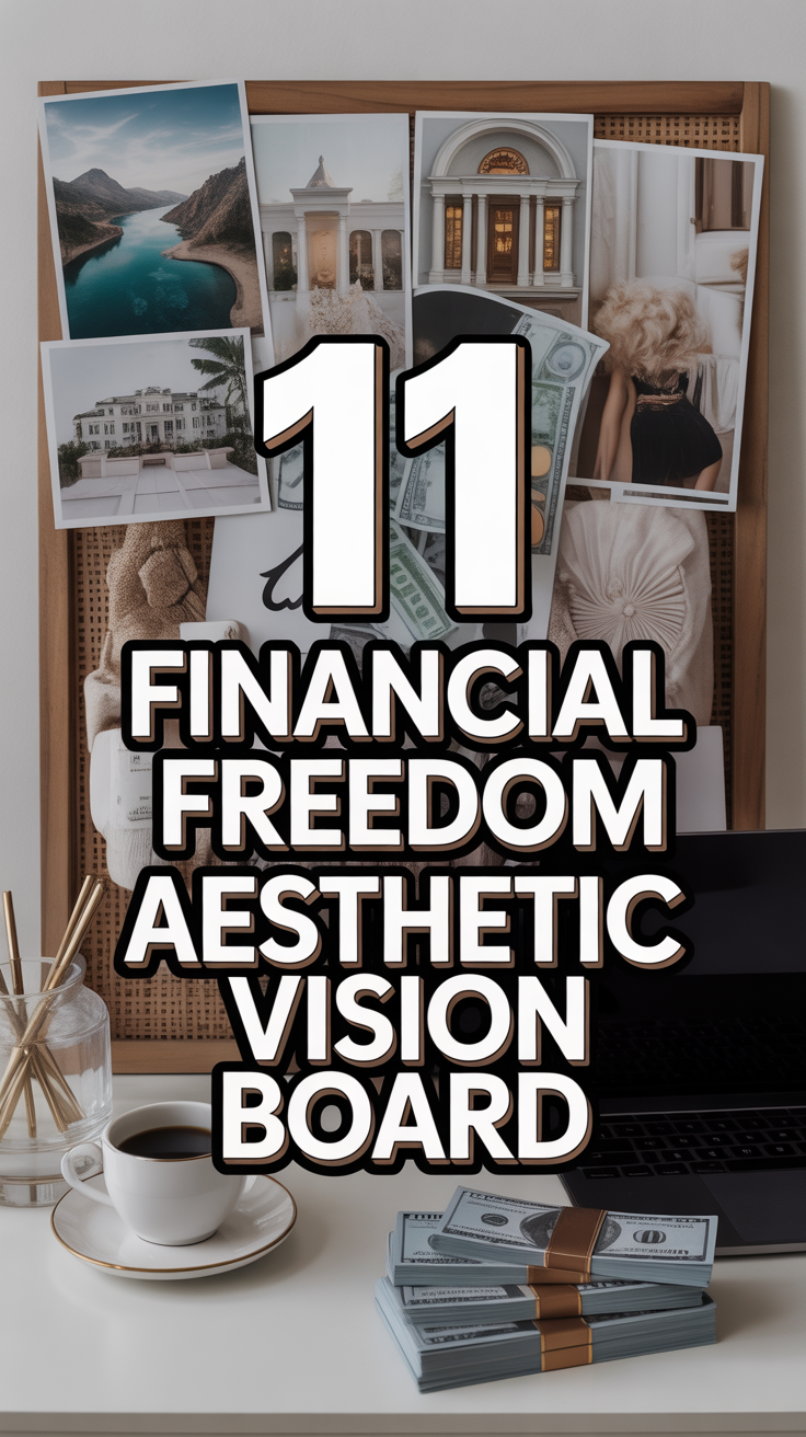 💸 11 Financial Freedom Aesthetic Vision Board