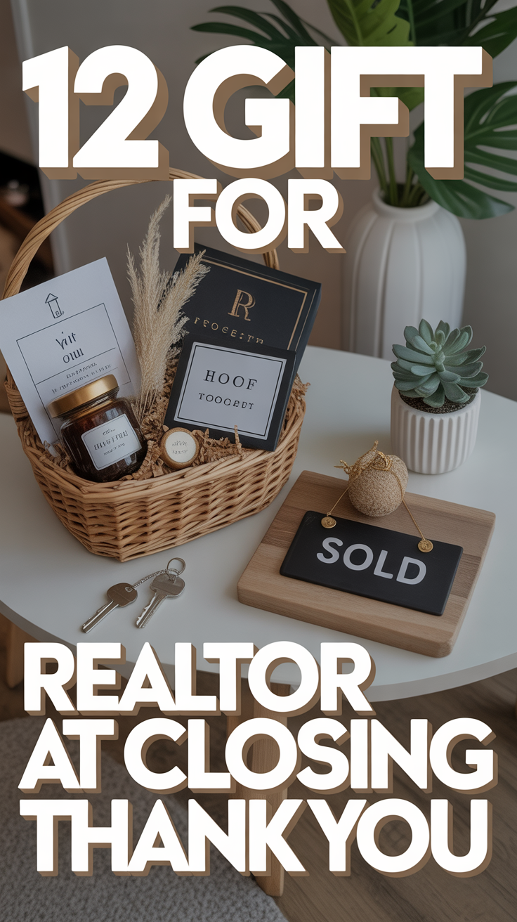 🎁 12 Gift For Realtor At Closing Thank You