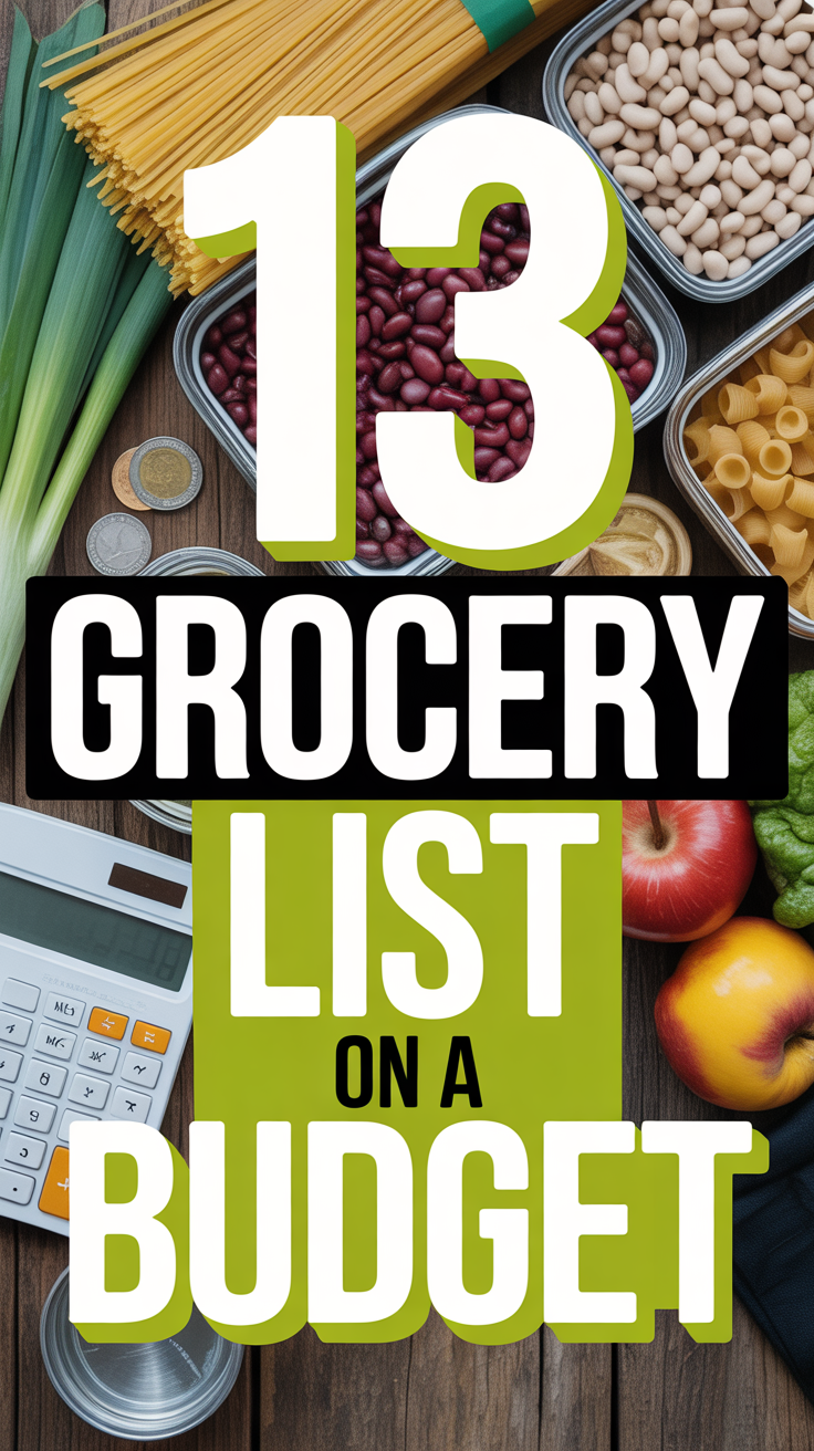🥦 13 Grocery List On A Budget