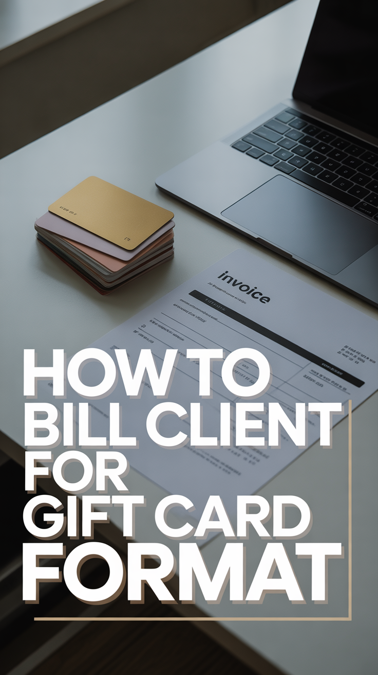 🎁 How To Bill Client For Gift Card Format