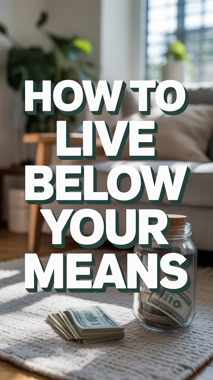 💰 How To Live Below Your Means