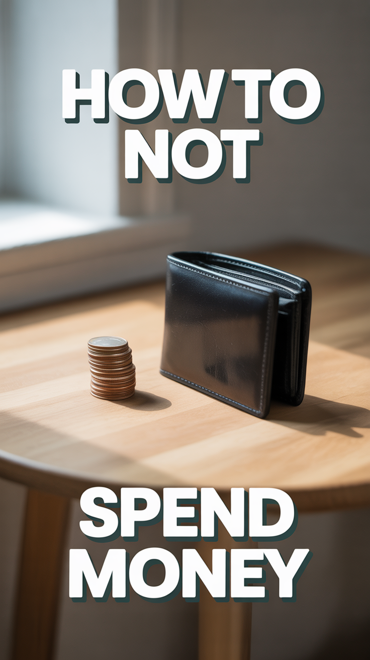 💸 How To Not Spend Money