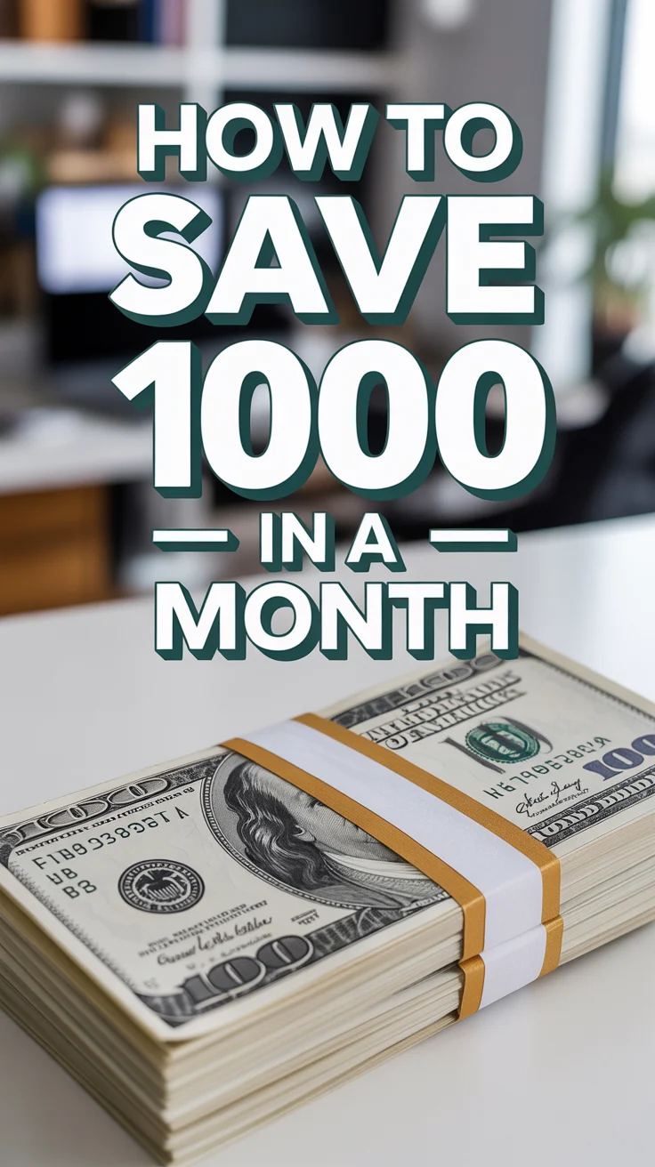 💰 How To Save 1000 In A Month