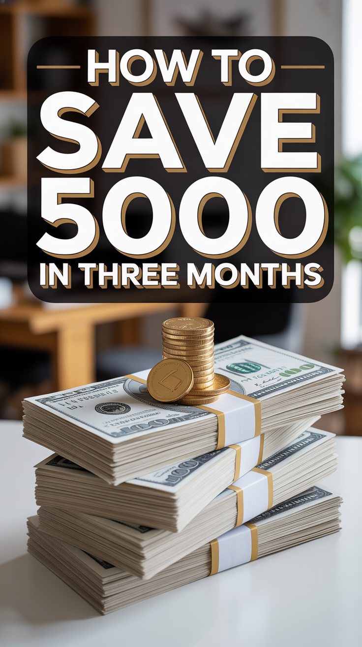 💰 How To Save 5000 In Three Months