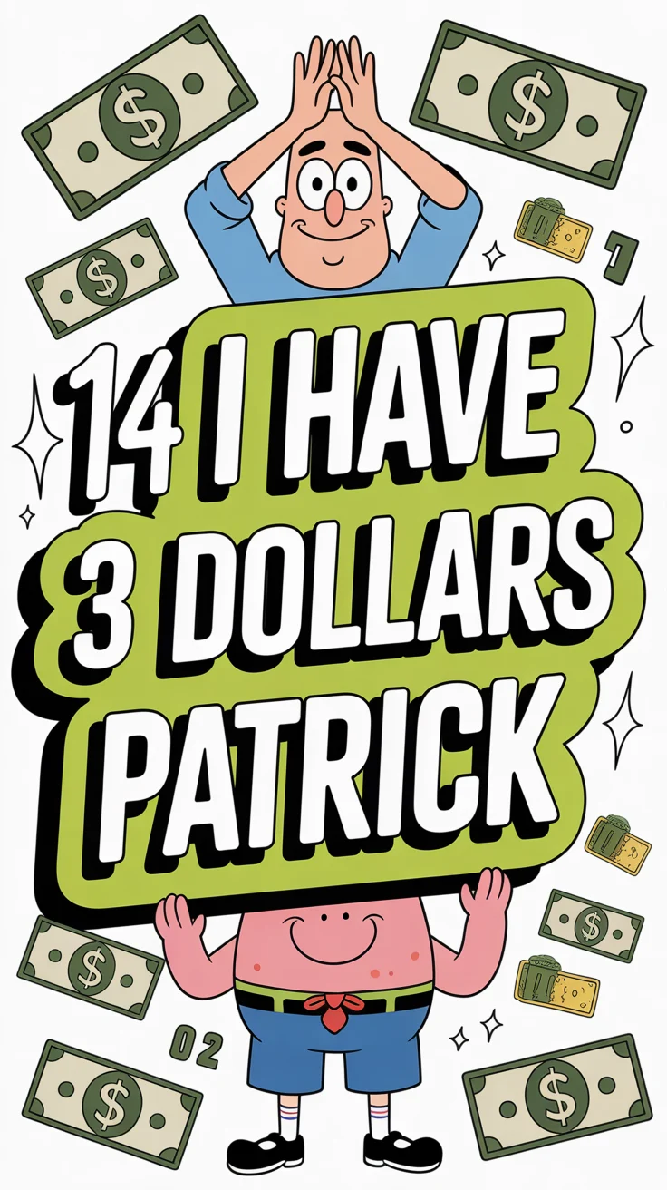 💰 14 I Have 3 Dollars Patrick