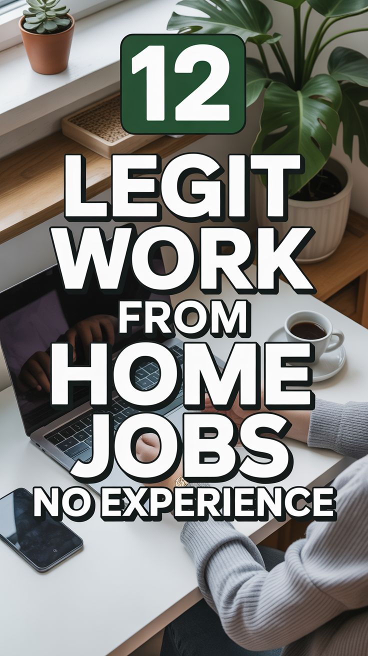 💻 12 Legit Work From Home Jobs No Experience