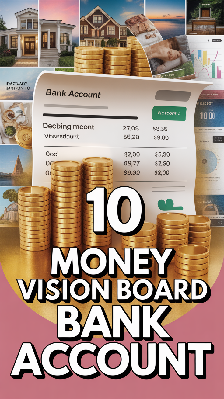💰 10 Money Vision Board Bank Account