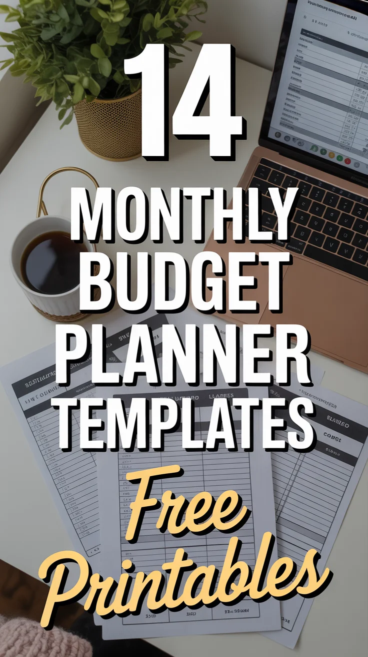 💰 14 Monthly Budget Planner Templates Free Printables