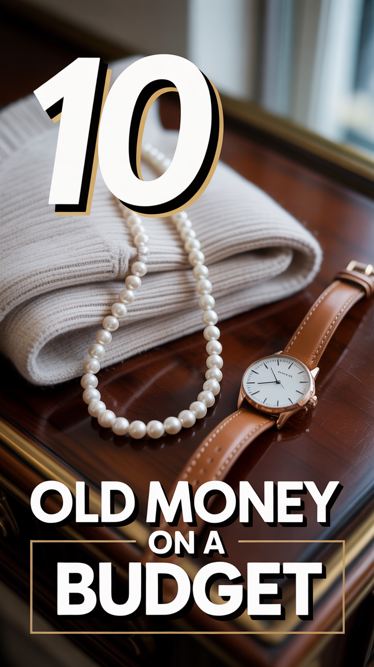 🎩 10 Old Money On A Budget