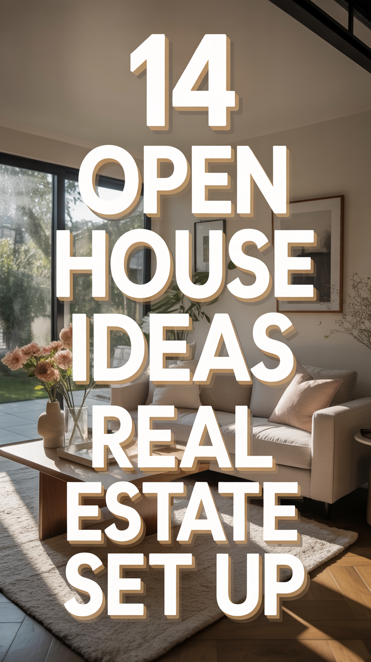 🏡 14 Open House Ideas Real Estate Set Up