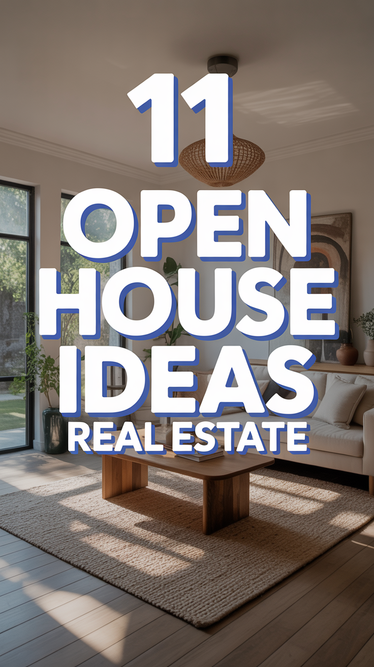 🏡 11 Open House Ideas Real Estate