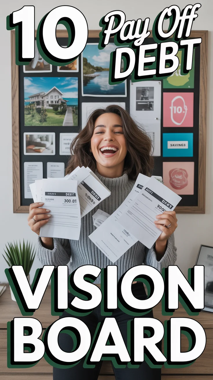 💰 10 Pay Off Debt Vision Board