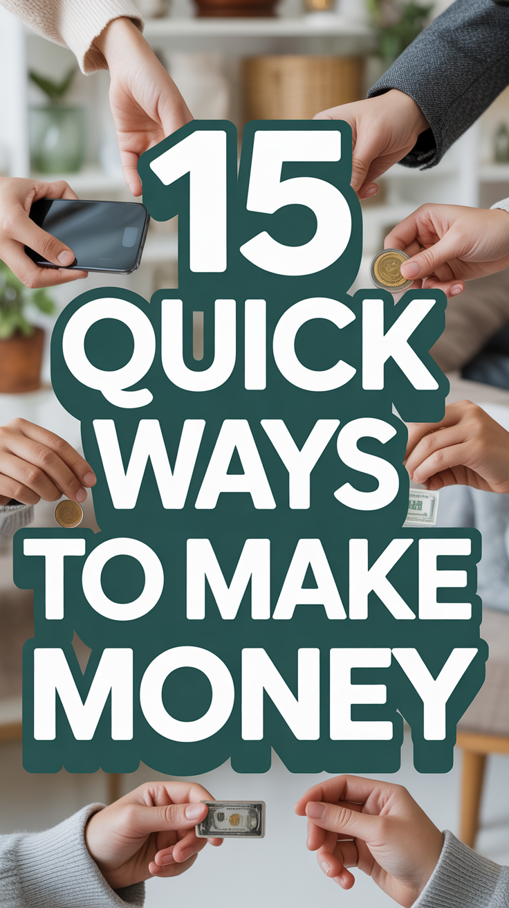 💰 15 Quick Ways To Make Money