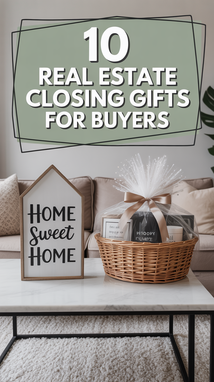 🏡 10 Real Estate Closing Gifts For Buyers