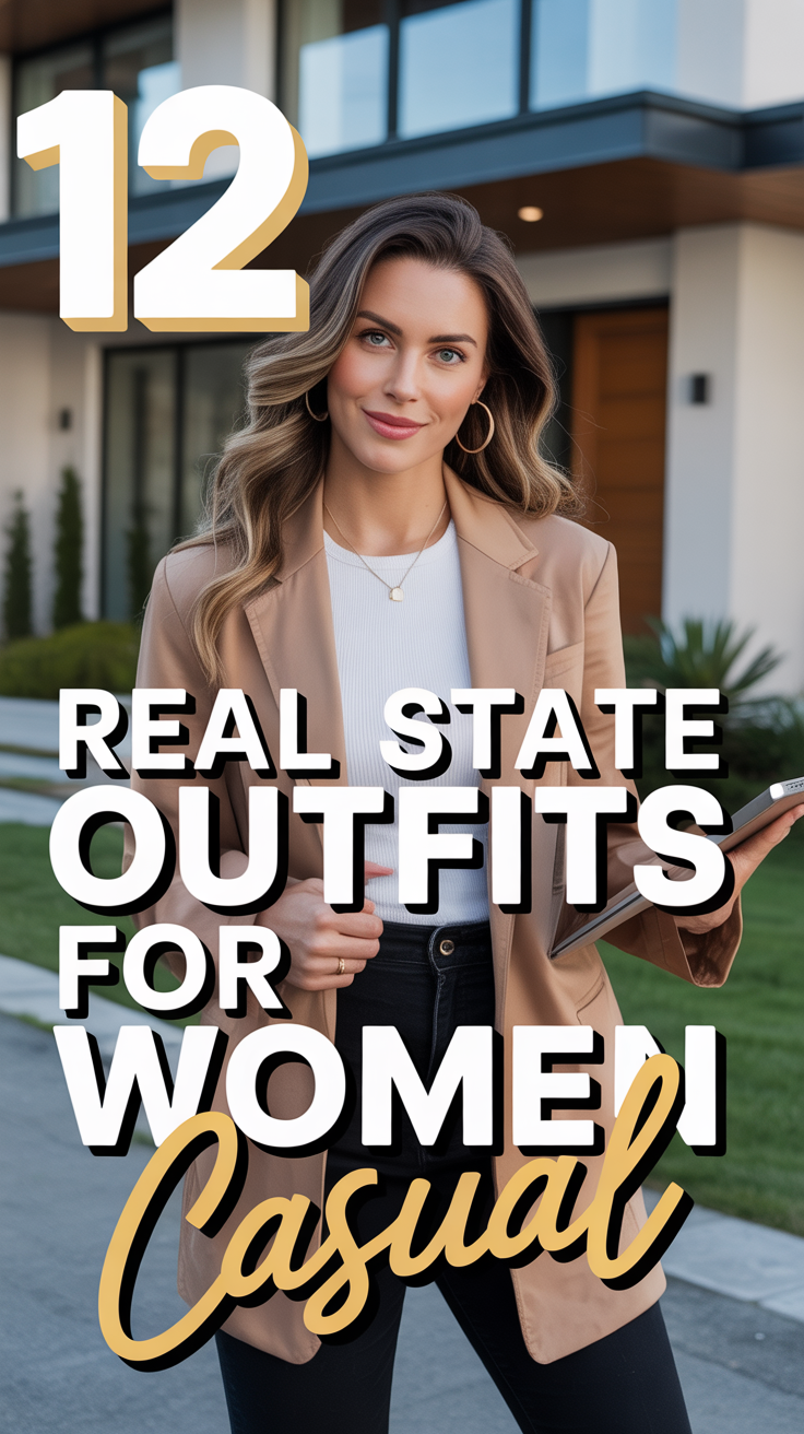 👑 12 Real Estate Outfits For Women Casual