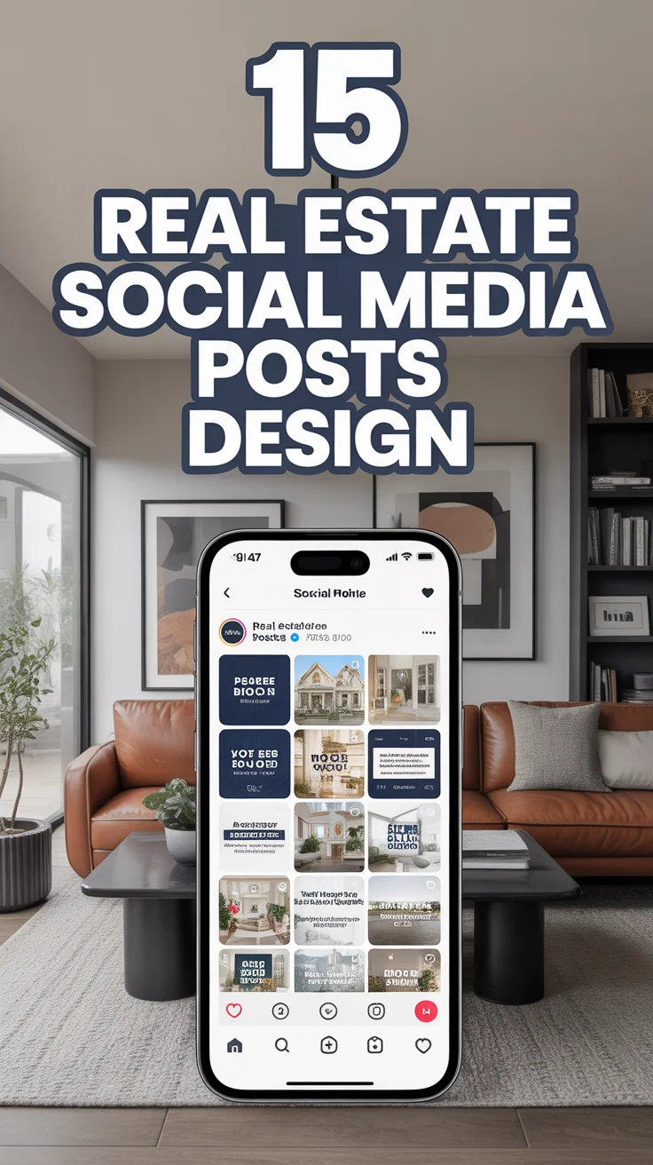 🏡 15 Real Estate Social Media Posts Design
