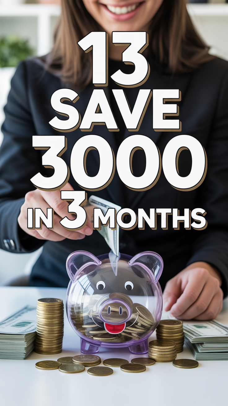 💰 13 Save 3000 In 3 Months