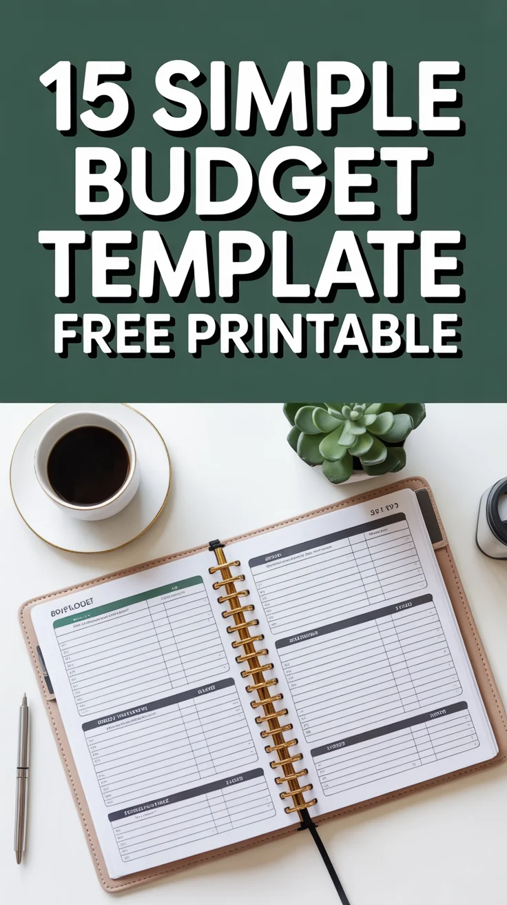 💰 15 Simple Budget Template Free Printable