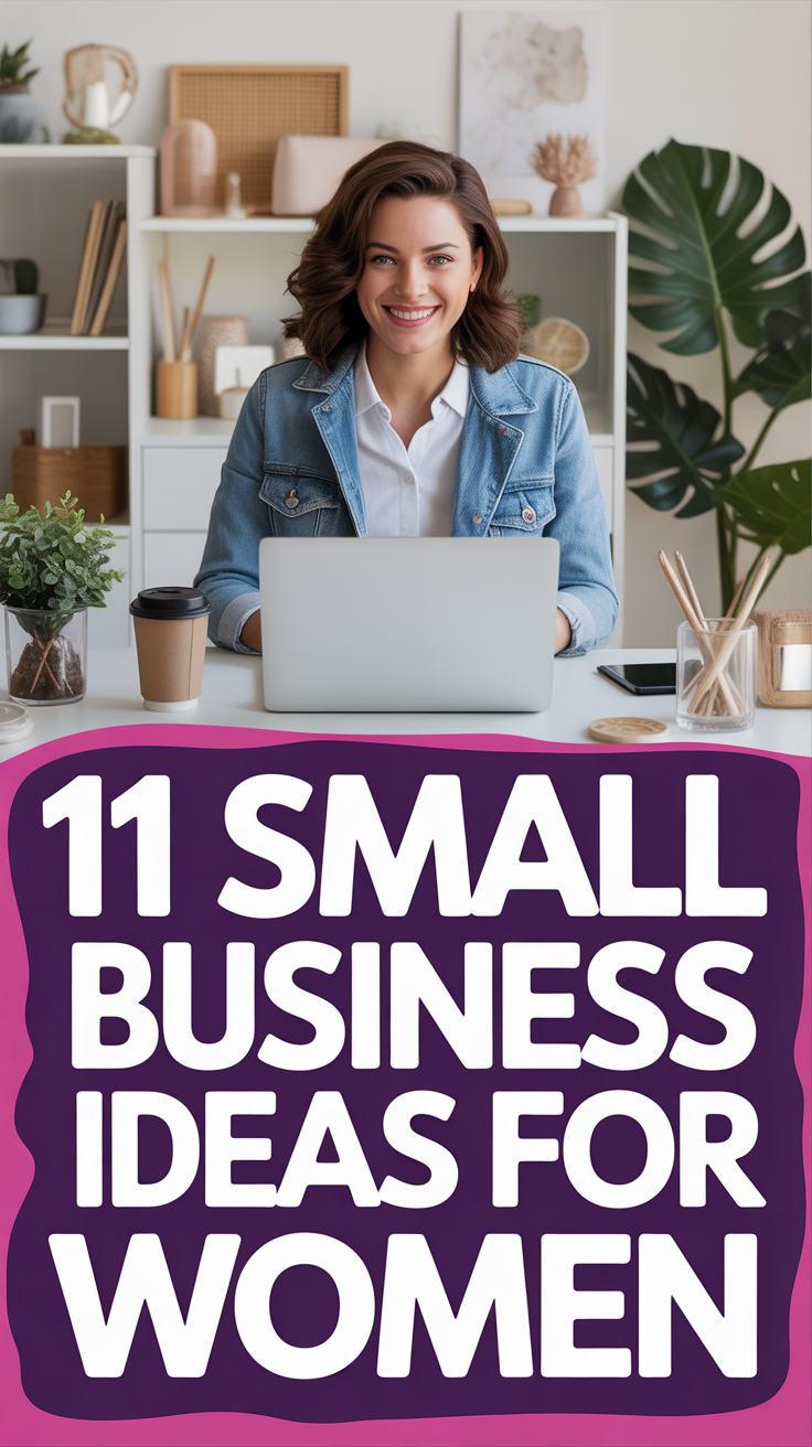 ✨ 11 Small Business Ideas For Women