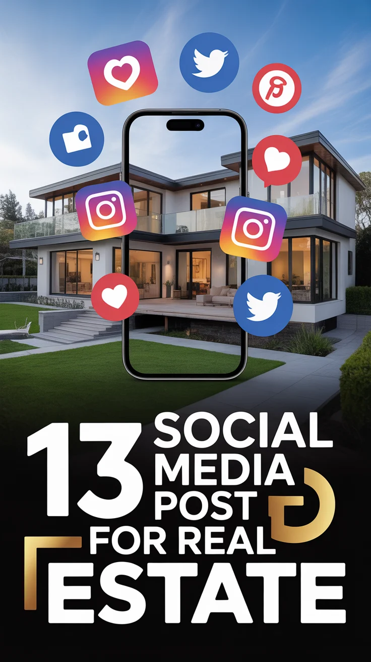 🏡 13 Social Media Post For Real Estate