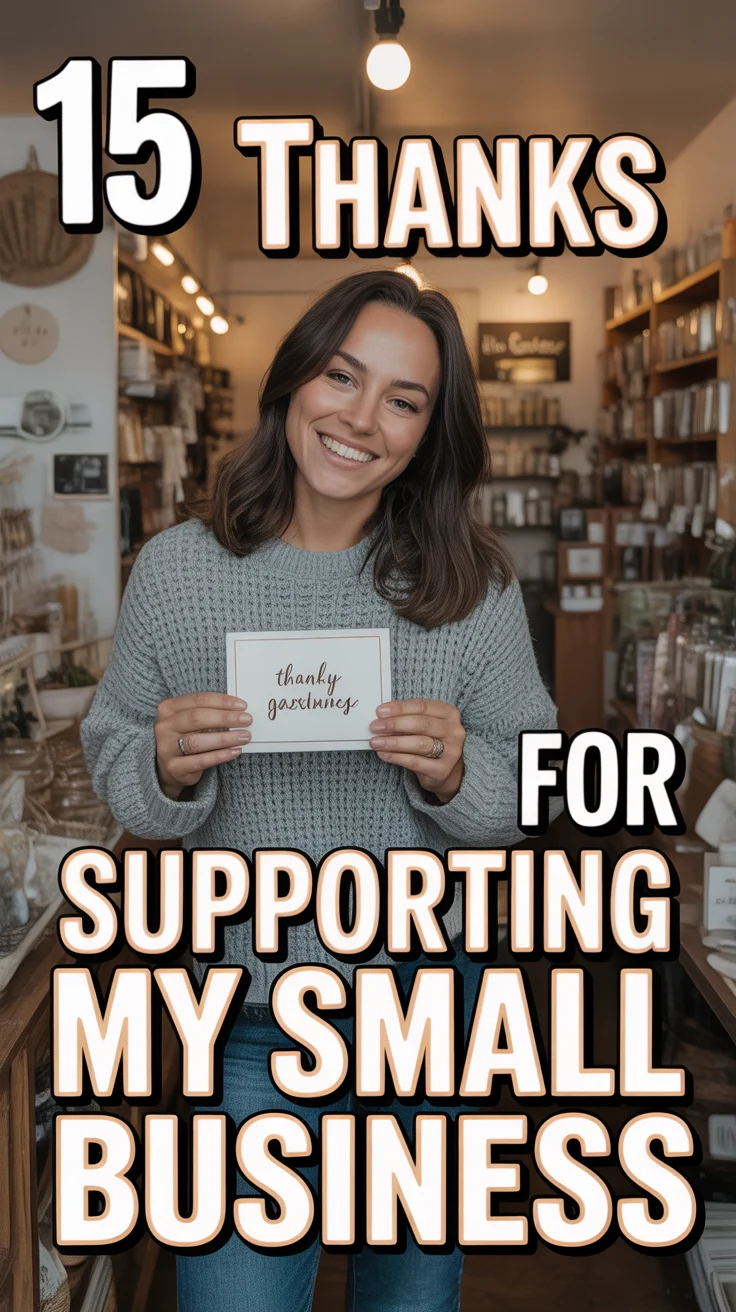 ✨ 15 Thanks For Supporting My Small Business